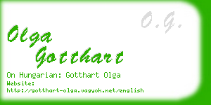 olga gotthart business card